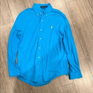 Polo by Ralph Lauren Bright Turquoise Button-Down Shirt